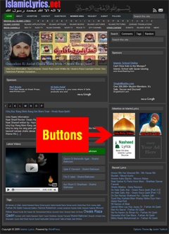 IslamicLyrics.net Ads Sample